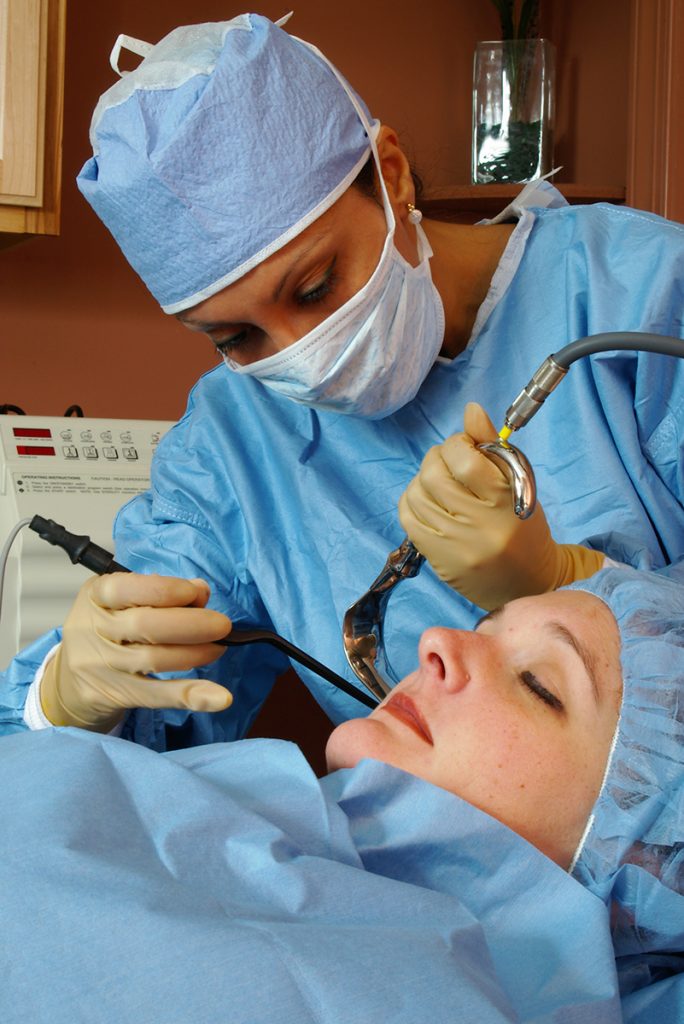 Dr Mandal During a Procedure
