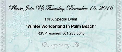 Winter Wonderland in Palm Beach
