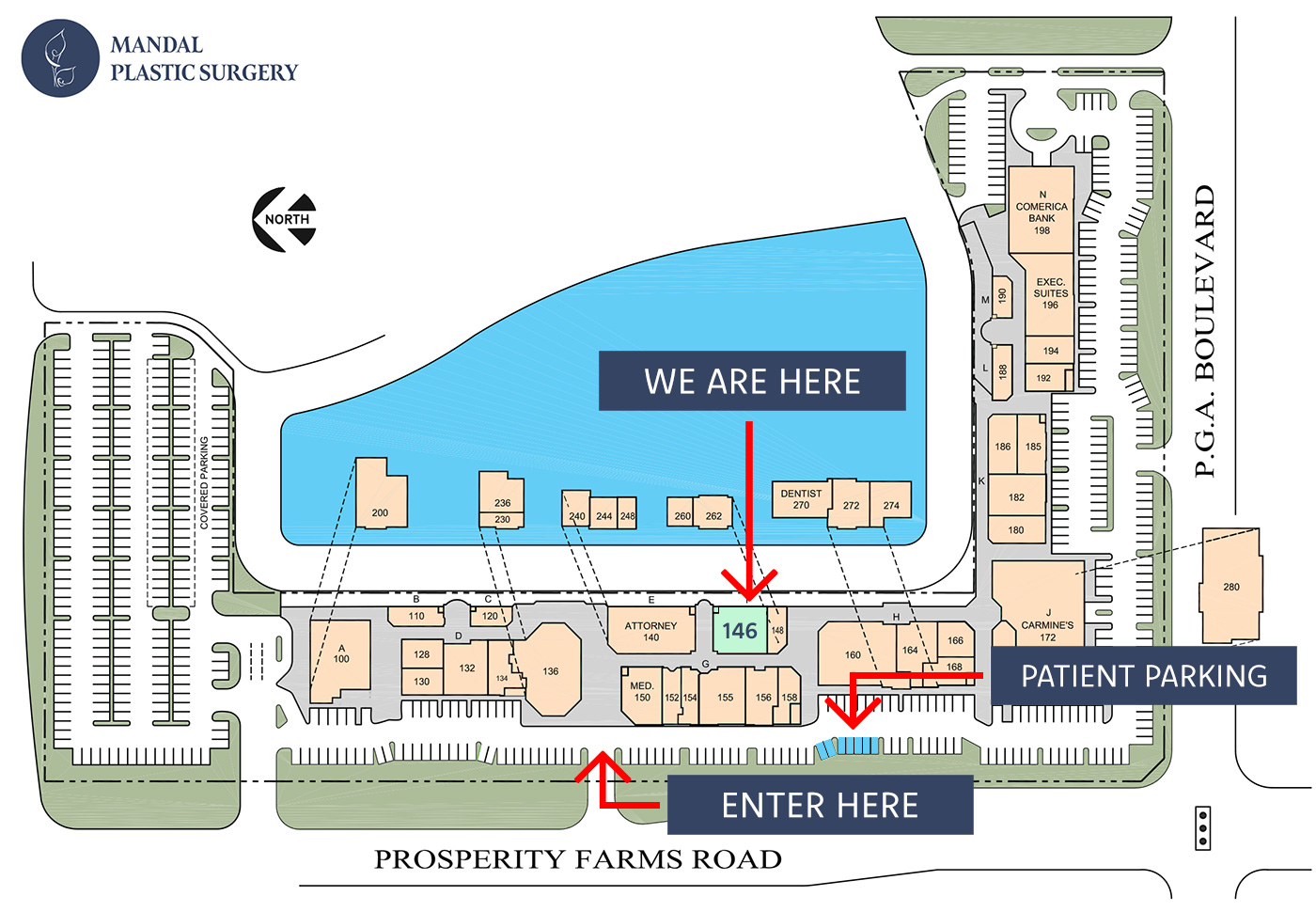 Maps & Directions | Mandal Plastic Surgery